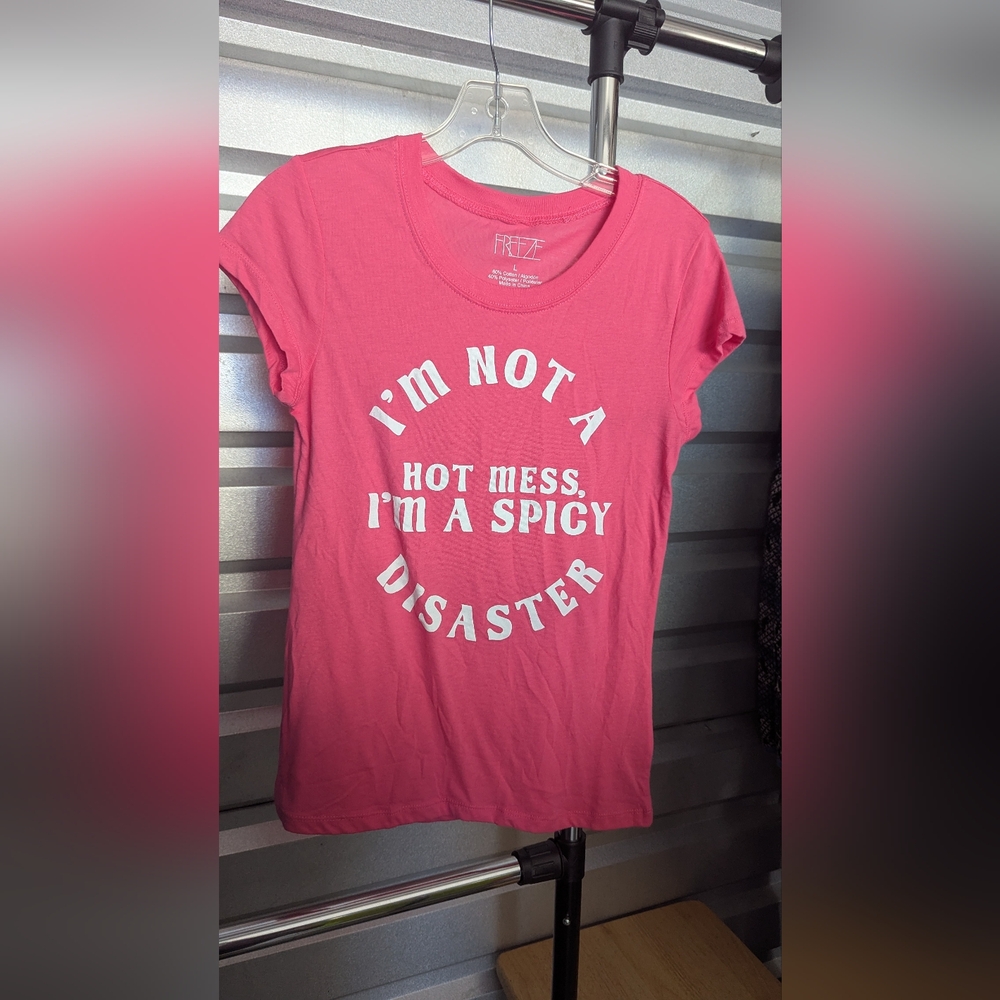Pink Graphic Tee by Freeze